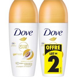 DOVE Déodorant Anti-transpirant Fruit de la Passion 72H lot de 2 roll-on