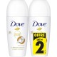 DOVE Déodorant Anti-transpirant Noix de Coco lot de 2 roll-on