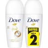 DOVE Déodorant Anti-transpirant Noix de Coco lot de 2 roll-on