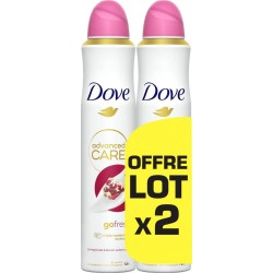 DOVE Déodorant spray Anti-Transpirant 72h Grenade & Citron Vert Go Fresh Advanced Care lot de 2 sprays