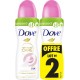 DOVE Déodorant spray compressé Anti-transpirant Beauty Finish Advanced Care Magnolia Lilly Scent lot de 2 sprays