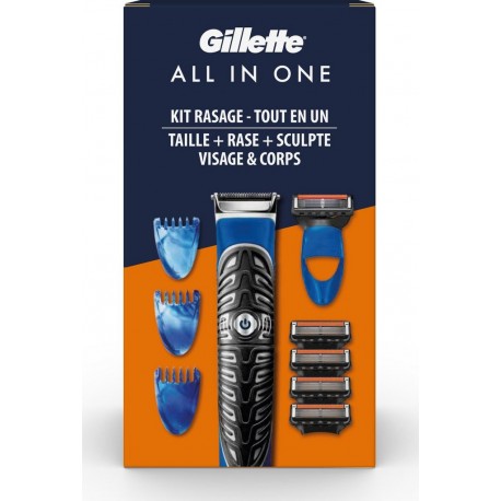GILLETTE Rasoir Tondeuse Rasoir Sculpte Barbe Pour Homme All In One le kit de rasage