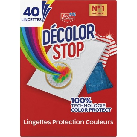 DECOLOR STOP Lingettes Protection Couleurs 40 pièces