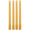 Atmosphera 4 Bougie-bâtons Twist Many Jaune 180g