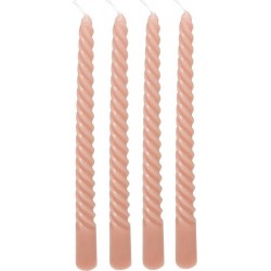 Atmosphera 4 Bougie-bâtons Twist Many Rose 180g