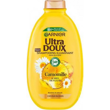 Garnier Ultra Doux Shampooing Illuminant Camomille et Miel de Fleurs 600ml