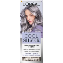 L'OREAL PARIS Coloration Capillaire Cool Silver Argent Satiné Soin Sublimateur de Gris le flacon