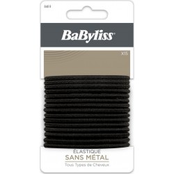 BABYLISS Elastique à Cheveux Fantaisie sans Métal Noir 15 élastiques