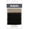 BABYLISS Elastique à Cheveux Fantaisie sans Métal Noir 15 élastiques