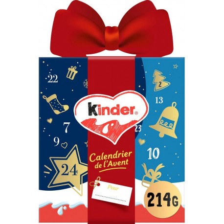 KINDER MINI EGGS Calendrier de l'Avent Enfants Chocolat au Lait Cadeau 214g