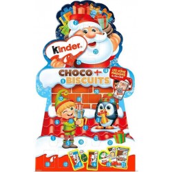 KINDER Calendrier de l'Avent Enfants Chocolat et Biscuits le calendrier 24 pièces 198g