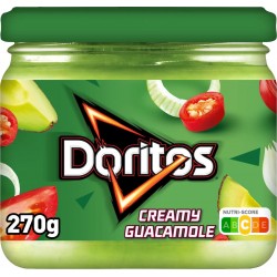 DORITOS SAUCE POUR TREMPER POT VERRE 270GR 1CT GUACAMOLE CREAMY GUACAMOLE