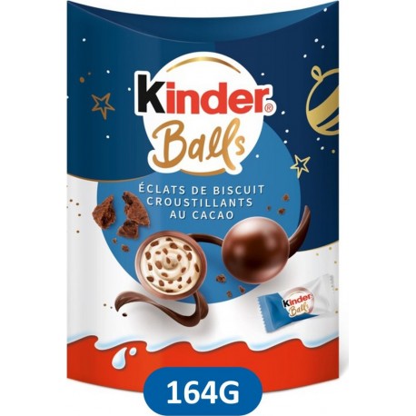 KINDER Bouchées de Chocolat Lait Eclats de Biscuit Croustillants au Cacao 160g