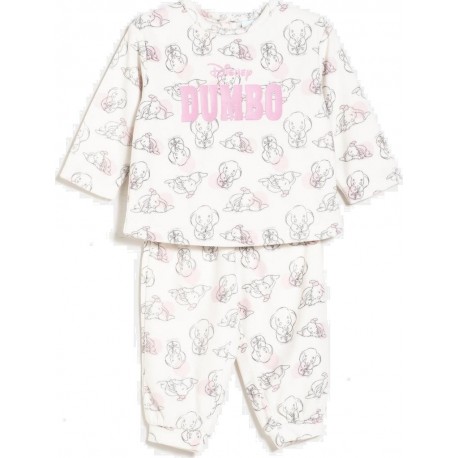 DISNEY Pyjama bébé blanc cassé 12 mois Dumbo