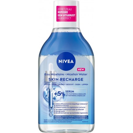 NIVEA Eau micellaire Peau Sensible d'Apparence Fatiguée Démaquille et Nettoie Enrichie en Aminoacid Complex Sérum Panthenol et S