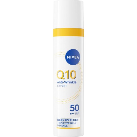 NIVEA Soin Visage Fluide Anti-UV Quotidien GLYCOSTOP Q10 FPS50