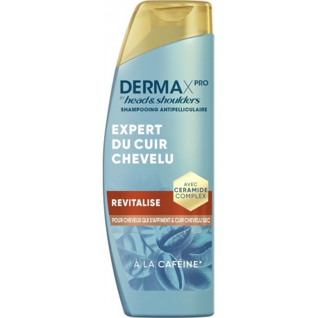 HEAD & SHOULDERS Shampoing Antipelliculaire pour Cheveux secs Derma X Pro