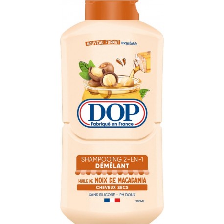 DOP Shampoing 2en1 Démêlant pour Cheveux secs Huile De Macadamia
