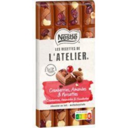 Nestlé NESTLE L’Atelier Cranberries Amandes Noisettes 170g