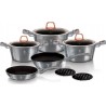 BERLINGER HAUS Batterie de cuisine Moonlight Induction 10 Pièces Aluminium
