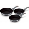 BERLINGER HAUS Batterie de cuisine Moonlight Set 3 Poêles à Frire Induction