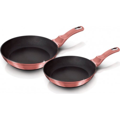 BERLINGER HAUS Batterie de cuisine I-Rose Set de 2 Poêles à Frire Induction