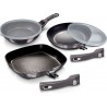 BERLINGER HAUS Batterie de cuisine Carbon Pro Set 2 Poêles, Grill Induction