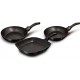 BERLINGER HAUS Batterie de cuisine Black Rose Set 2 Poêles, Grill Induction