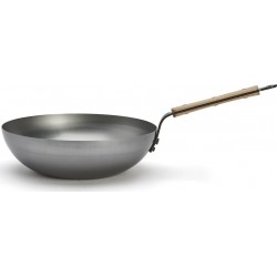 DE BUYER Wok Mineral B Bois 28cm