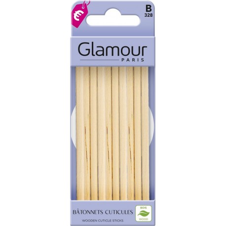 GLAMOUR PARIS Bâtonnets Cuticules Bois le pack