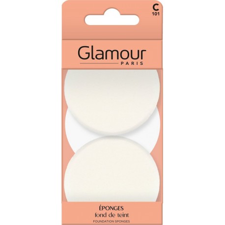 GLAMOUR PARIS Eponges pour Fond de Teint lot de 2