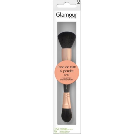 GLAMOUR PARIS Pinceau Fond de teint et poudre au charbon de bambou N°10