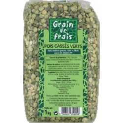 Grain De Frais Pois Cassé Paquet 1Kg l'unité de 1.0Kg