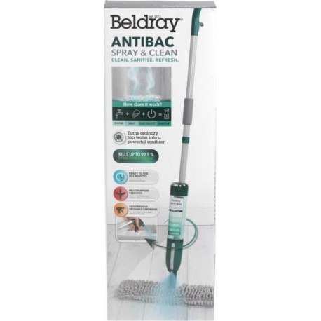 Clean Beldray Antibac Spray & Mop Balai Éléctrique Avec Spray