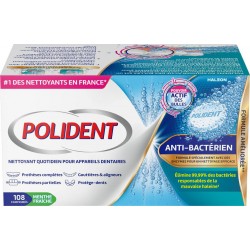Polident Anti-Bactérien Comprimés Quotidiens 108 Comprimés