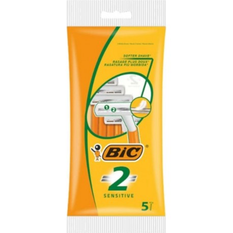 Bic Sensitive 2 Pack De 5 Rasoirs Jetables 2 Lames