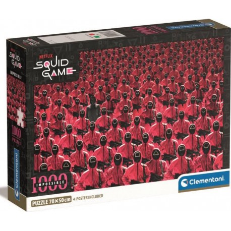 CLEMENTONI IMPOSSIBLE SQUID GAME PUZZLE COMPACT 1000 PIECES