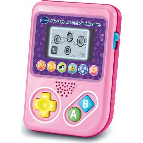VTECH V-POCKET MA CONSOLE EDUCATIVE ROSE