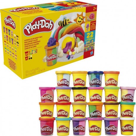 PLAY DOH MON COFFRET COLORE 22 POTS