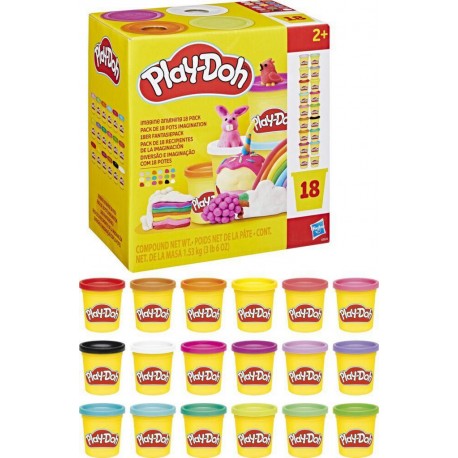 PLAY DOH PLAY-DOH PACK DE 18 POTS IMAGINATION