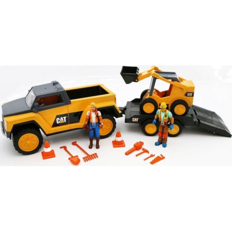 SIDJ CAT PACK WORKFORCE PICK-UP AVEC MINI CHARGEUR ET 2 FIGURINES